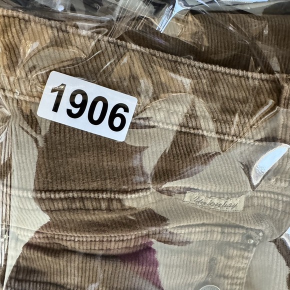 Vintage Y2K Cargo Corduroy Pants Women's Size 7 Brown Low Rise Flared Grunge 90s - Picture 8 of 8